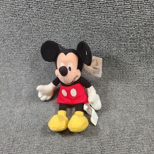Vintage Mickey Mouse Plush Bean Bag 8" Disneyland Resort Disney